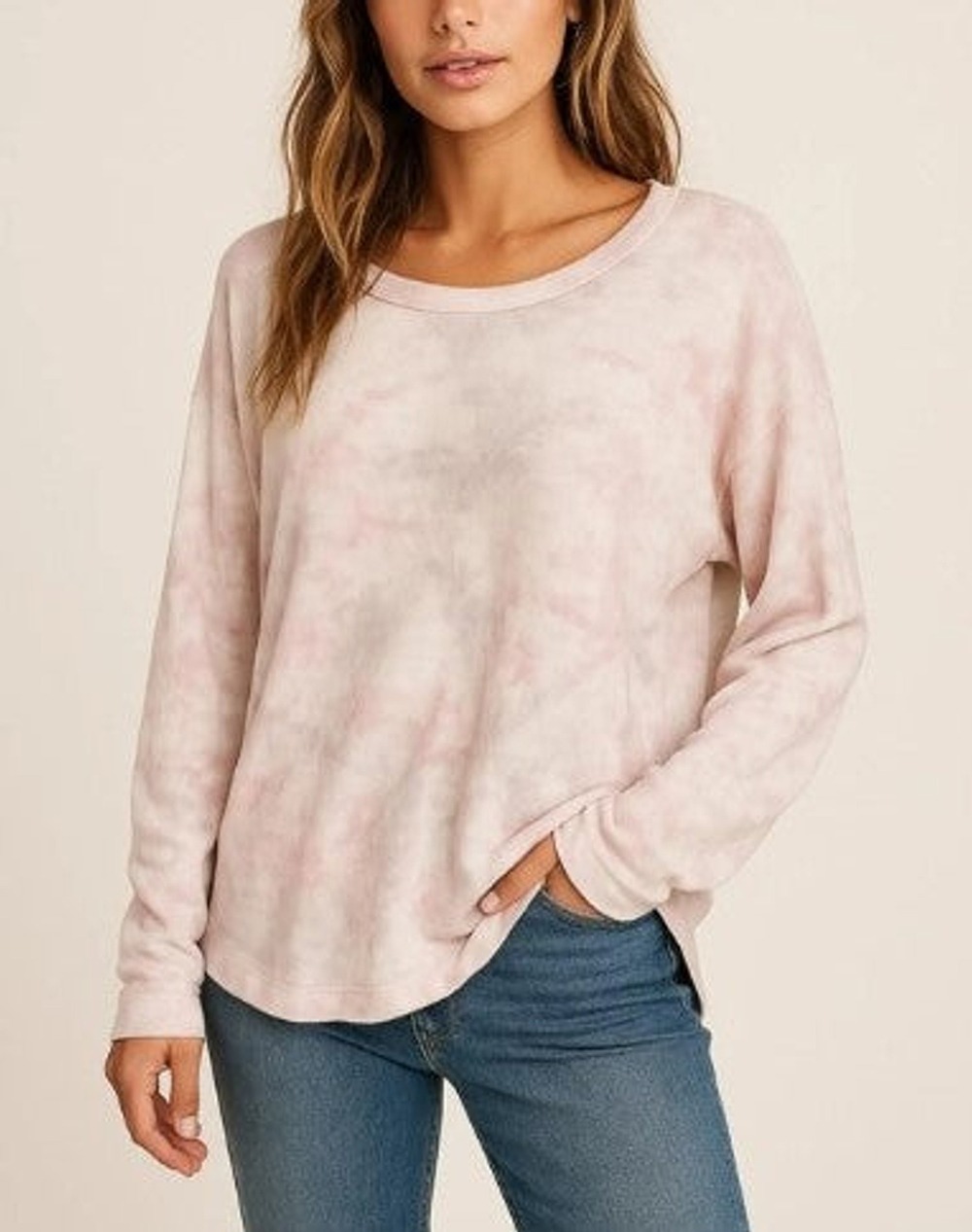 NWT Z Supply Sun Ray Tie Dye Top - Pnk/Brn
